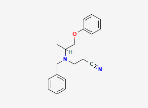 Two-dimensional chemical structure of Phenoxybenzamine Nitrile, CAS 2512203-93-7