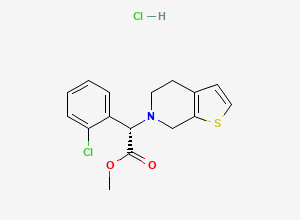 Two-dimensional chemical structure of Clopidogrel EP Impurity B HCl