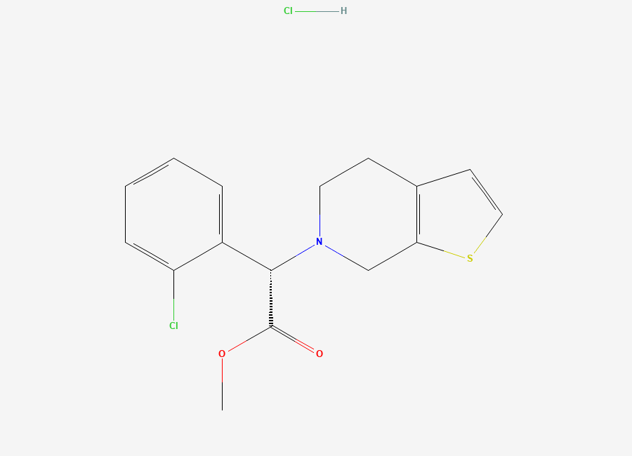 Two-dimensional chemical structure of Clopidogrel EP Impurity B HCl