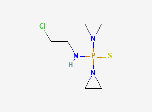 Two-dimensional chemical structure of Thiotepa Chloroethyl Analog, CAS 90877-51-3