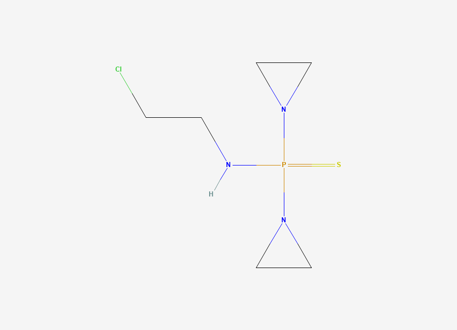Two-dimensional chemical structure of Thiotepa Chloroethyl Analog, CAS 90877-51-3
