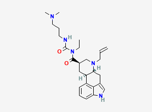 Two-dimensional chemical structure of Cabergoline Isomer, CAS 81409-91-8