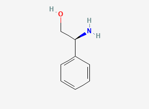 Two-dimensional chemical structure of 2-Amino-2-phenylethan-1-ol
