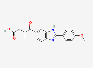Two-dimensional chemical structure of Pimobendan EP Impurity A/ Pimobendan Related Compound A, CAS 2138391-23-6