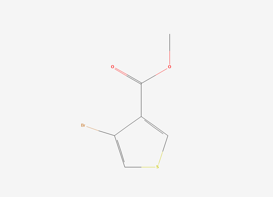 Two-dimensional chemical structure of Methyl 4-bromothiophene-3-carboxylate
