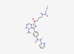 Two-dimensional chemical structure of ACP-5862, CAS 2230757-47-6