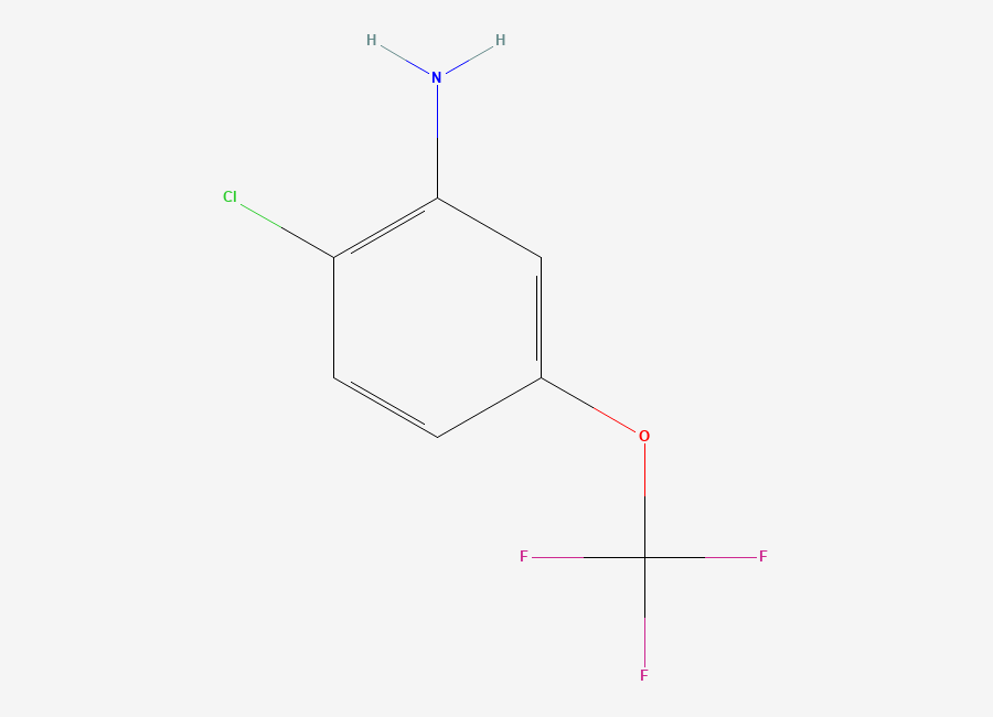 Two-dimensional chemical structure of 2-Chloro-5-(trifluoromethoxy)aniline