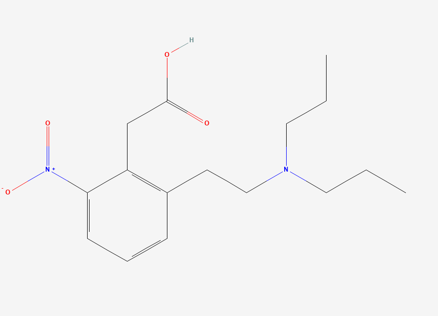Two-dimensional chemical structure of Ropinirole Open Ring Impurity Derivative, CAS 720656-64-4
