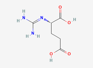 Two-dimensional chemical structure of alpha-Guanidinoglutaric acid