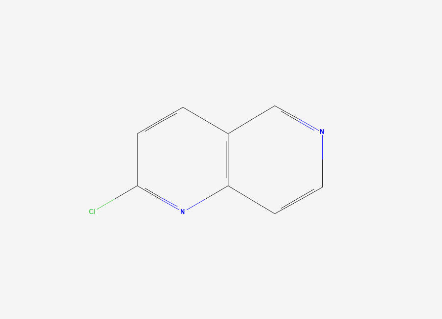 Two-dimensional chemical structure of 2-Chloro-1,6-naphthyridine