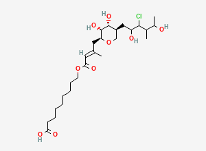 Two-dimensional chemical structure of Mupirocin Calcium EP Impurity H