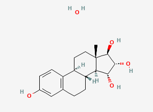 Two-dimensional chemical structure of Estetrol Monohydrate, CAS 2055649-81-3