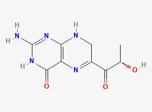 Two-dimensional chemical structure of Sepiapterin, CAS 17094-01-8