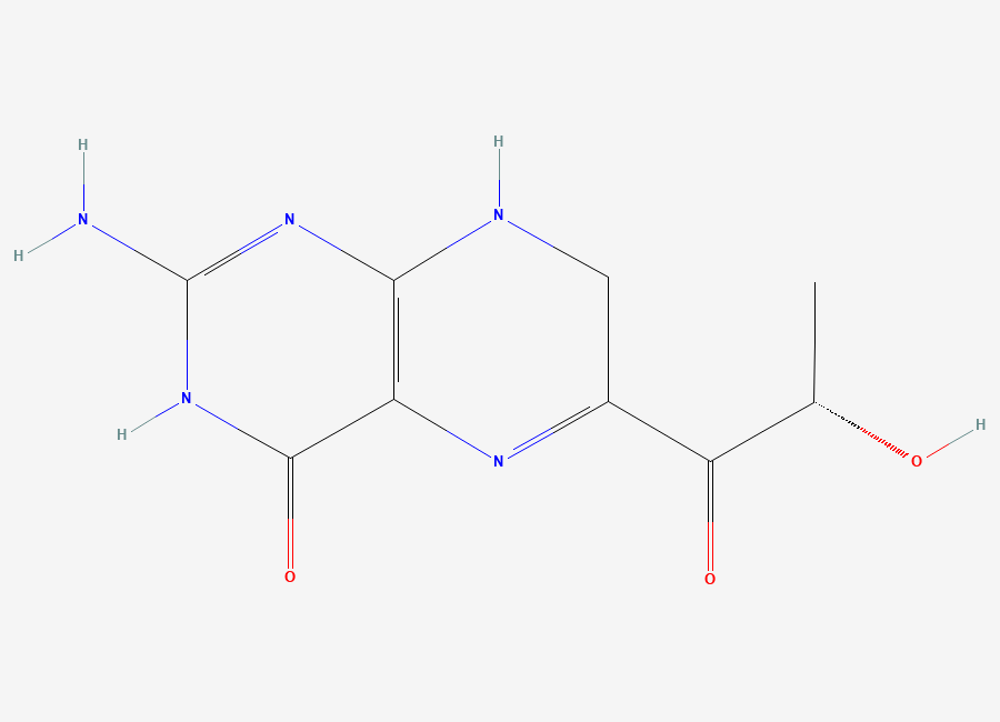 Two-dimensional chemical structure of Sepiapterin, CAS 17094-01-8