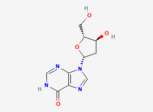 Two-dimensional chemical structure of Didanosine EP Impurity C / 2′-Deoxyinosine, CAS 890-38-0