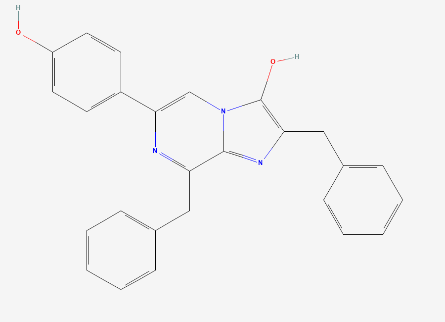 Two-dimensional chemical structure of Coelenterazine H