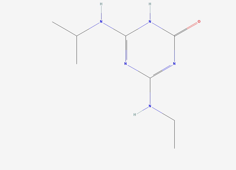 Two-dimensional chemical structure of 2-Hydroxyatrazine