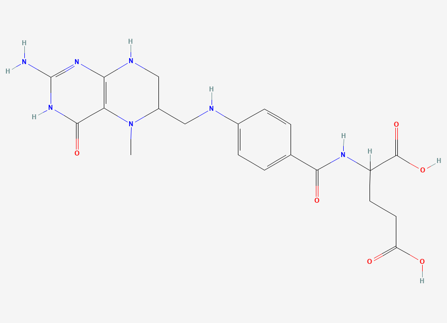 Two-dimensional chemical structure of (3H)N5-methylfolate