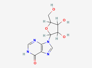 Two-dimensional chemical structure of beta-Inosine