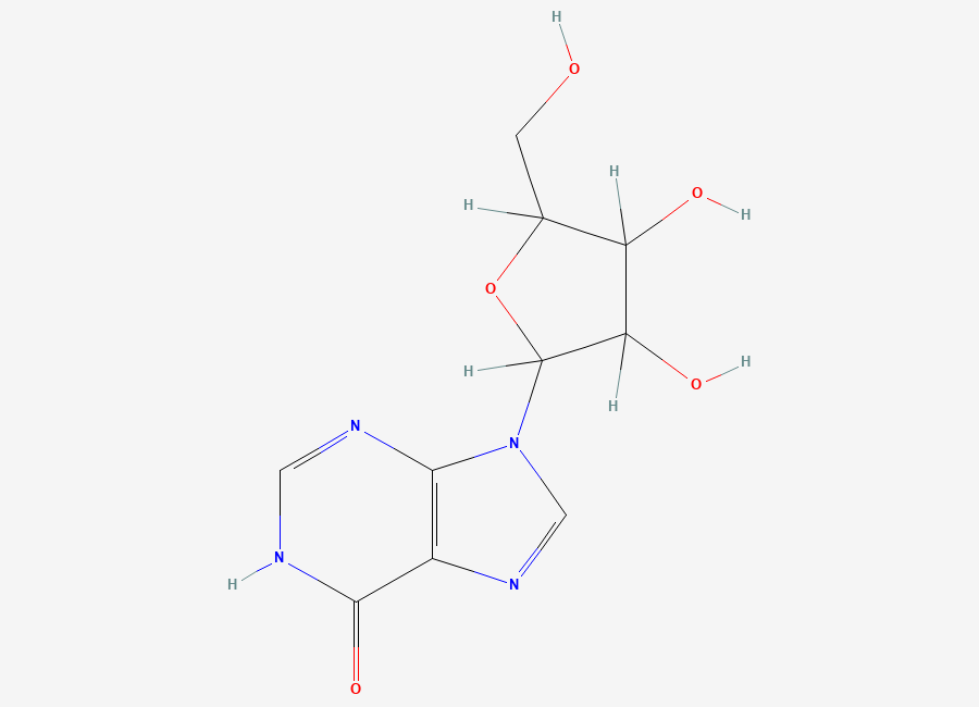 Two-dimensional chemical structure of beta-Inosine