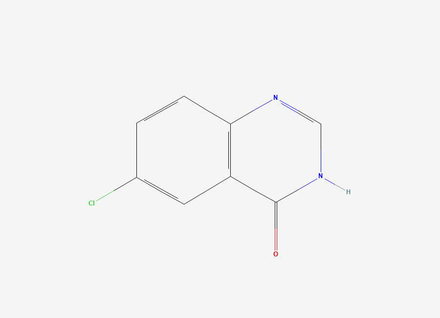 Two-dimensional chemical structure of 6-Chloroquinazolin-4(3H)-one
