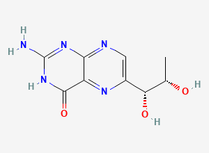 Two-dimensional chemical structure of Biopterin/ Sapropterin Inhouse Impurity C, CAS 22150-76-1