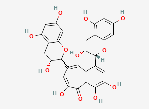 Two-dimensional chemical structure of Theaflavin