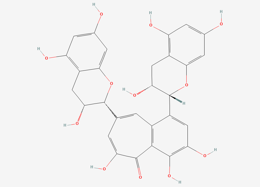 Two-dimensional chemical structure of Theaflavin