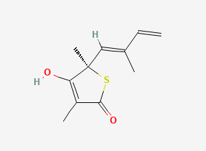 Two-dimensional chemical structure of Thiolactomycin