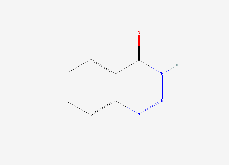 Two-dimensional chemical structure of 1,2,3-Benzotriazin-4-one