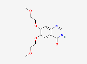 Two-dimensional chemical structure of Erlotinib lactum Impurity, CAS 179688-29-0