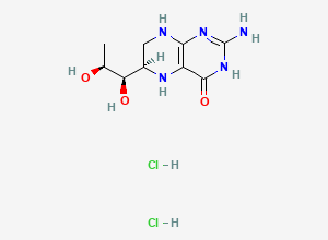Two-dimensional chemical structure of Sapropterin Dihydrochloride