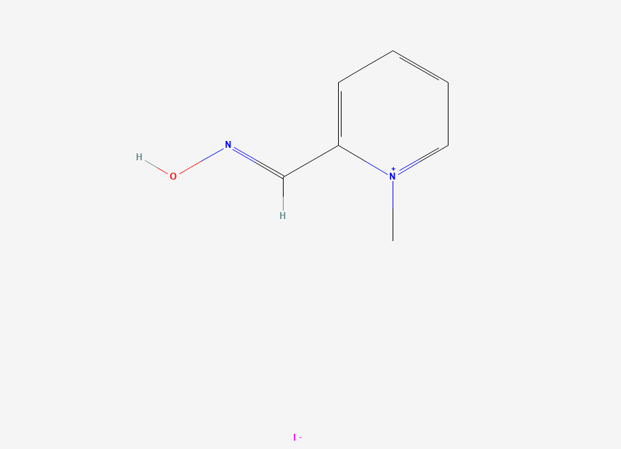 Two-dimensional chemical structure of Pralidoxime Iodide