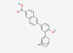 Two-dimensional chemical structure of O-Desmethyl Adapalene, CAS 125316-60-1