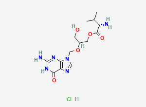 Two-dimensional chemical structure of Valganciclovir Hydrochloride