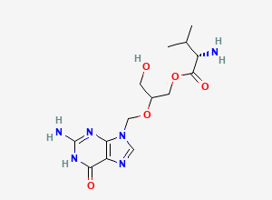 Two-dimensional chemical structure of Valganciclovir