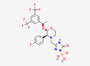 Two-dimensional chemical structure of Fosaprepitant, CAS 172673-20-0