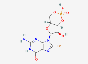 Two-dimensional chemical structure of 8-Bromo-cgmp