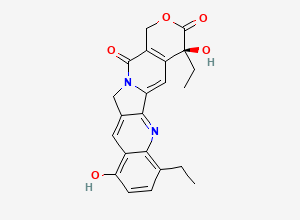 Two-dimensional chemical structure of 12-Ethyl-9-hydroxycamptothecin