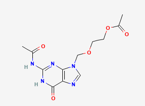 Two-dimensional chemical structure of Acyclovir EP Impurity G, CAS 75128-73-3