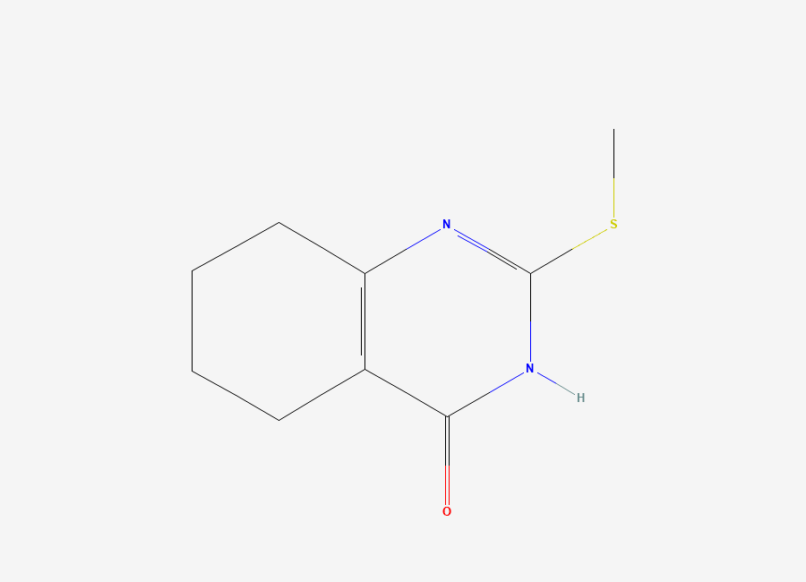 Two-dimensional chemical structure of 2-(Methylthio)-5,6,7,8-tetrahydroquinazolin-4(3H)-one