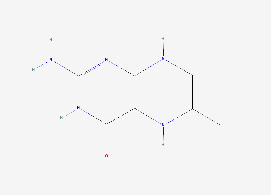 Two-dimensional chemical structure of 6-Methyltetrahydropterin