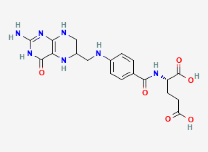 Two-dimensional chemical structure of Tetrahydrofolic Acid, CAS 135-16-0