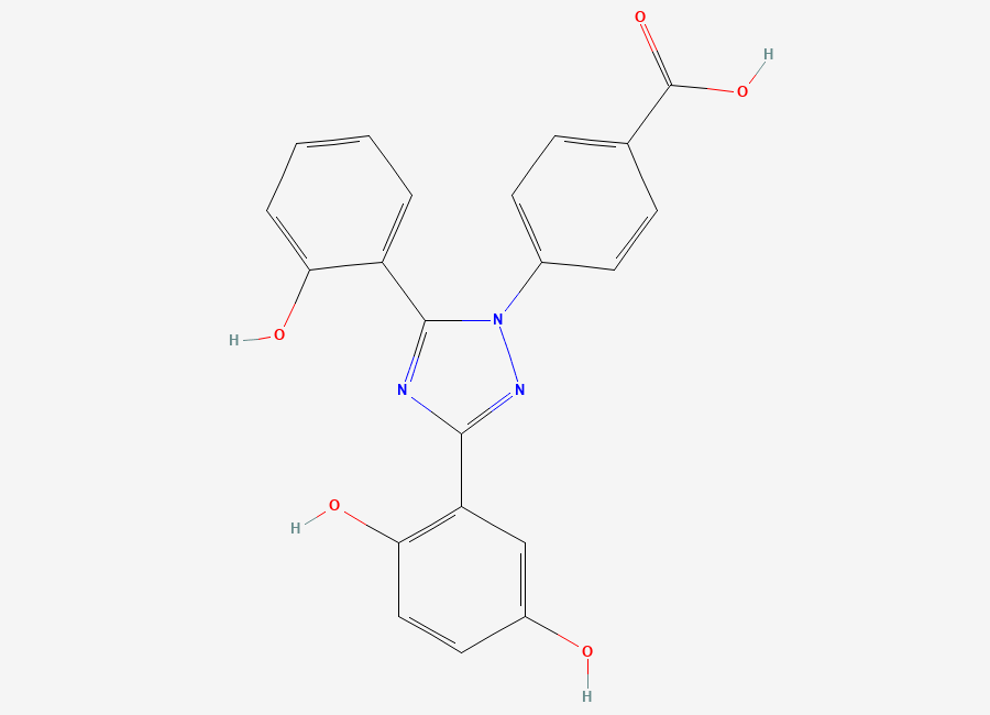 Two-dimensional chemical structure of 5-Hydroxydeferasirox