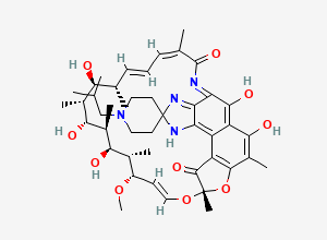 Two-dimensional chemical structure of Rifabutin EP Impurity E