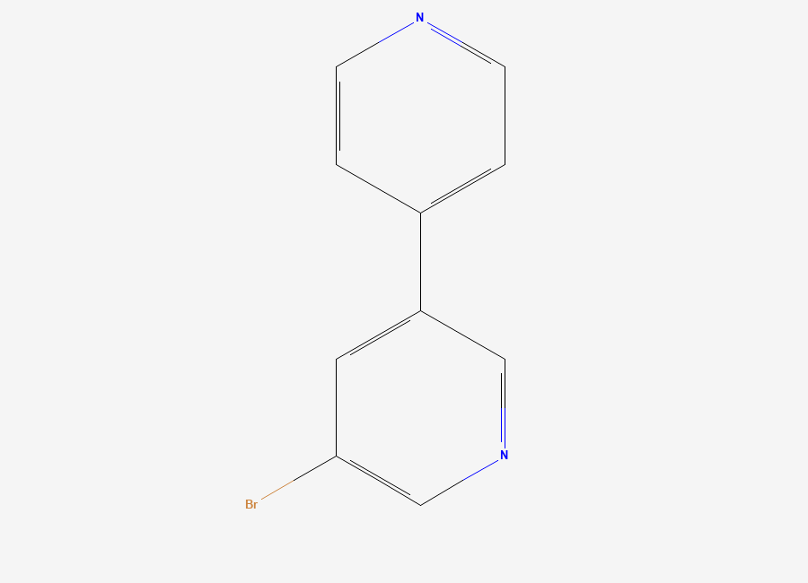 Two-dimensional chemical structure of 5-Bromo-3,4'-bipyridine