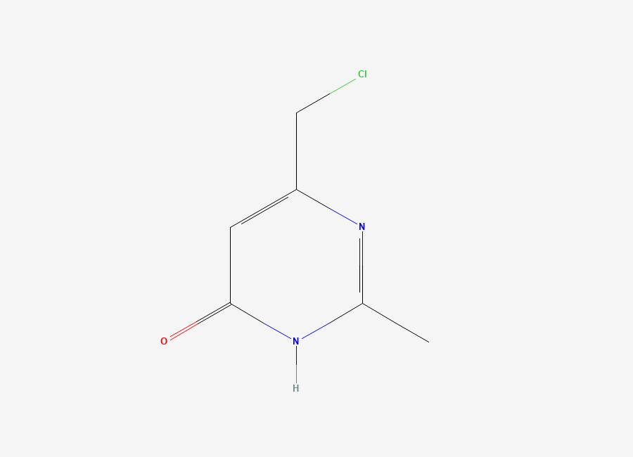 Two-dimensional chemical structure of 6-(Chloromethyl)-2-methylpyrimidin-4-ol