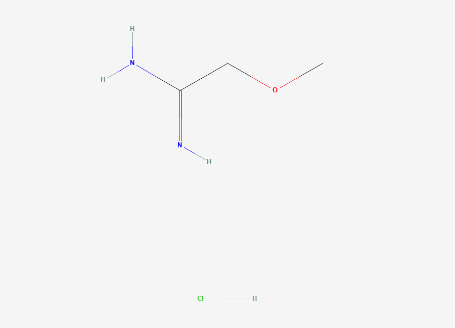 Two-dimensional chemical structure of 2-Methoxyethanimidamide hydrochloride