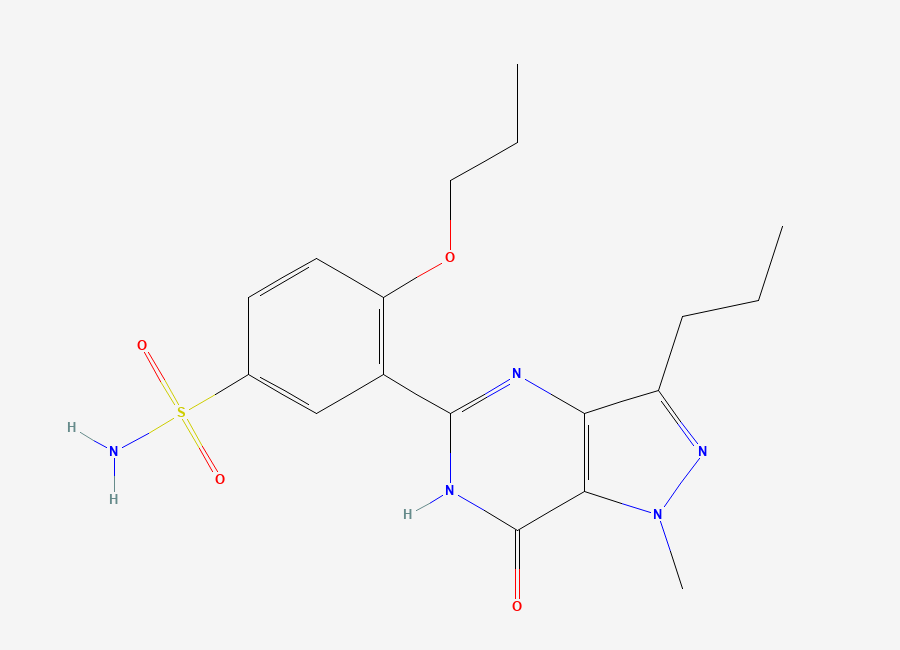 Two-dimensional chemical structure of N-Desalkyludenafil