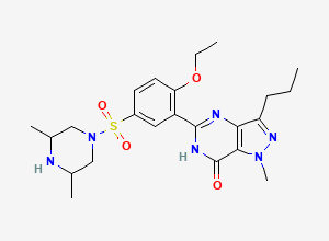 Two-dimensional chemical structure of Dimethylsildenafil, CAS 1416130-63-6